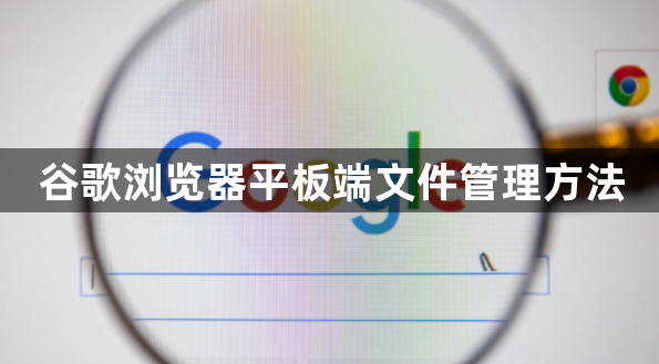 谷歌浏览器平板端文件管理方法1