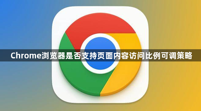 Chrome浏览器是否支持页面内容访问比例可调策略1