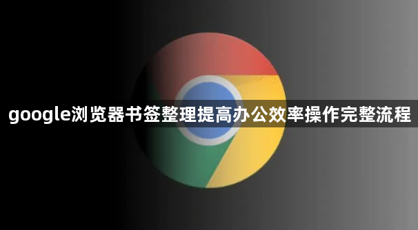 google浏览器书签整理提高办公效率操作完整流程1