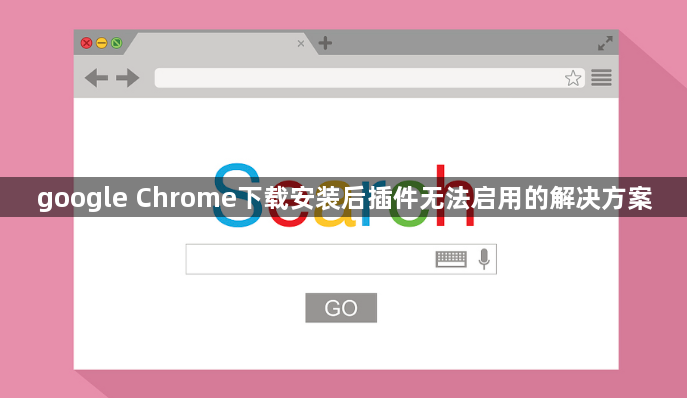 google Chrome下载安装后插件无法启用的解决方案1