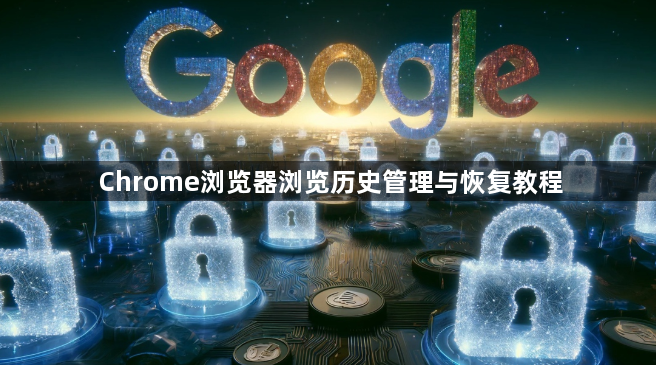 Chrome浏览器浏览历史管理与恢复教程1