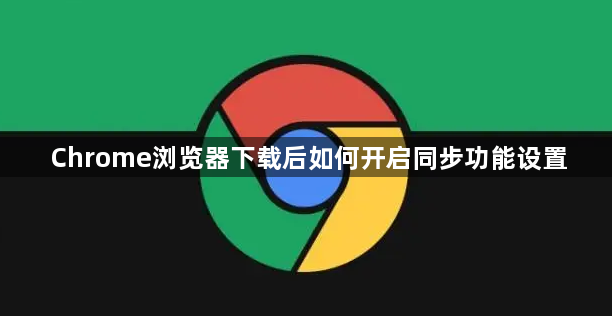 Chrome浏览器下载后如何开启同步功能设置1