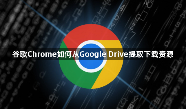 谷歌Chrome如何从Google Drive提取下载资源1