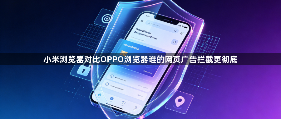 小米浏览器对比OPPO浏览器谁的网页广告拦截更彻底1