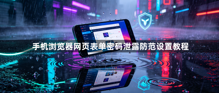 手机浏览器网页表单密码泄露防范设置教程1