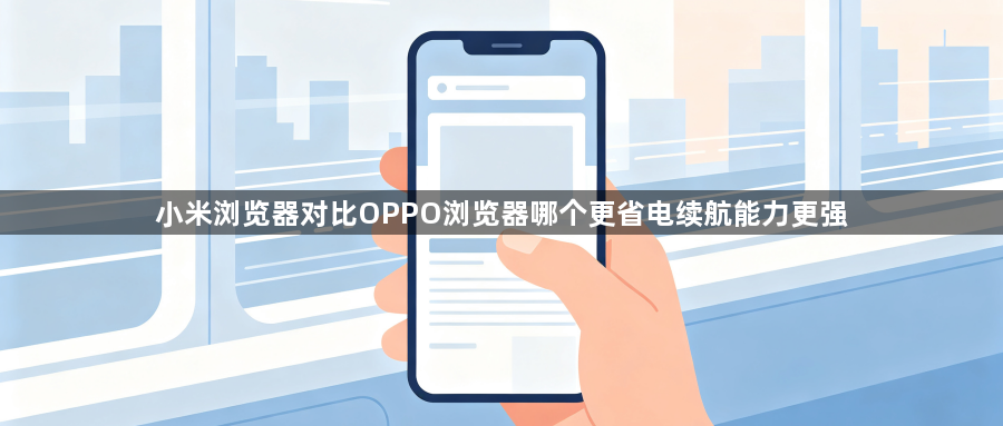 小米浏览器对比OPPO浏览器哪个更省电续航能力更强1