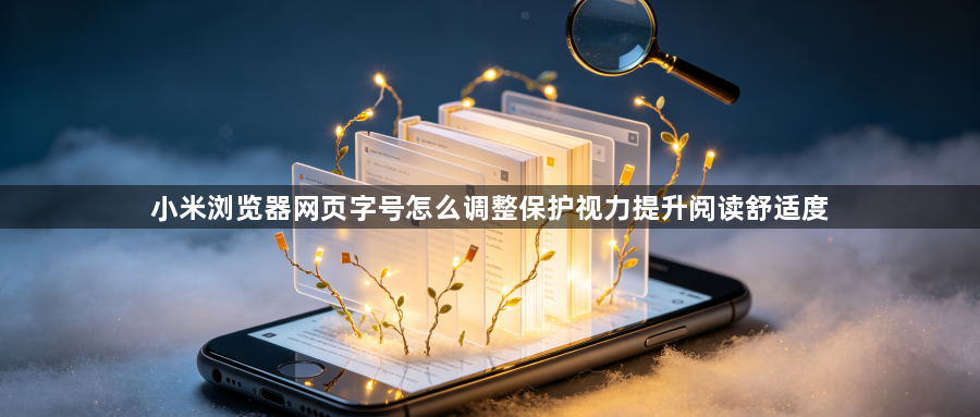 小米浏览器网页字号怎么调整保护视力提升阅读舒适度1