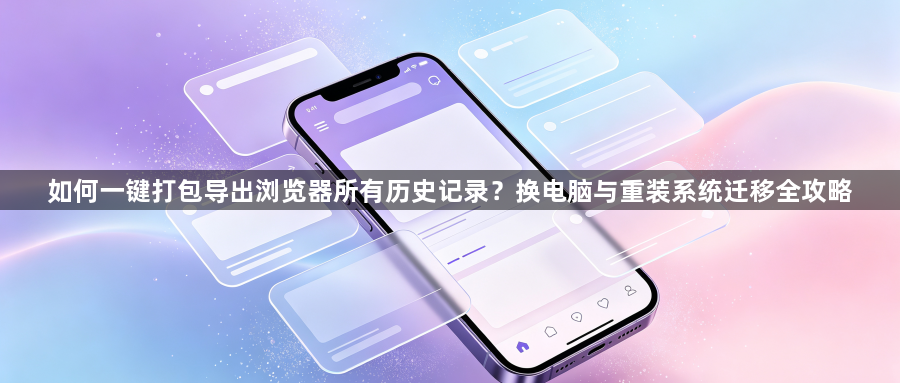 如何一键打包导出浏览器所有历史记录？换电脑与重装系统迁移全攻略1