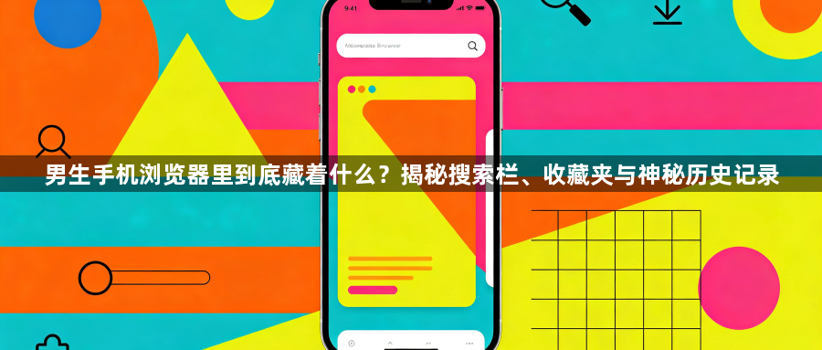男生手机浏览器里到底藏着什么?揭秘搜索栏、收藏夹与神秘历史记录1