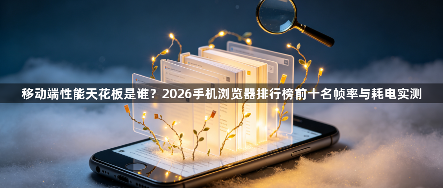 移动端性能天花板是谁？2026手机浏览器排行榜前十名帧率与耗电实测1