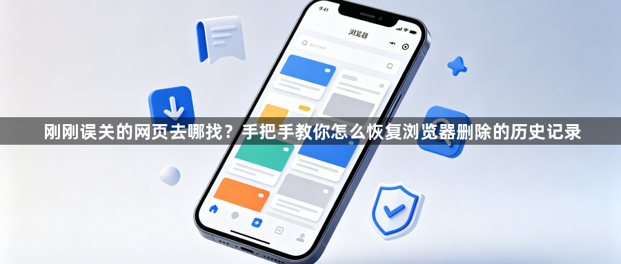 刚刚误关的网页去哪找？手把手教你怎么恢复浏览器删除的历史记录1