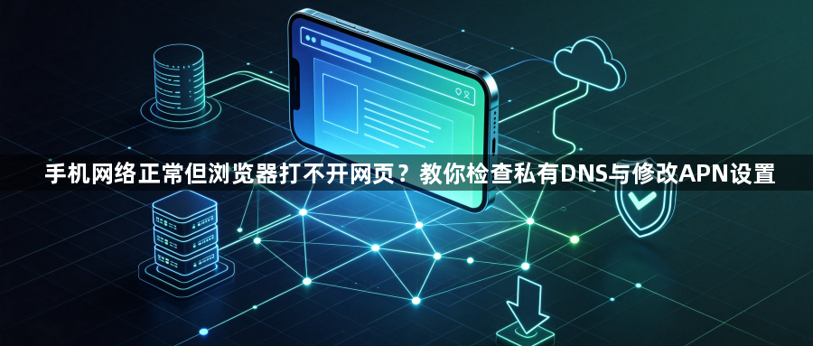 手机网络正常但浏览器打不开网页?教你检查私有DNS与修改APN设置1