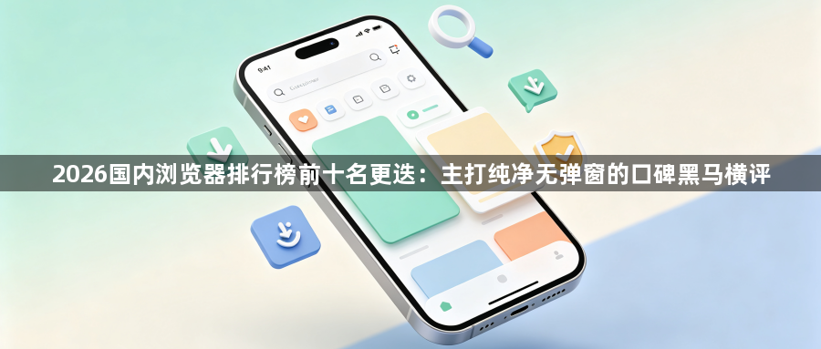 2026国内浏览器排行榜前十名更迭:主打纯净无弹窗的口碑黑马横评1