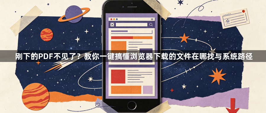 刚下的PDF不见了?教你一键搞懂浏览器下载的文件在哪找与系统路径1