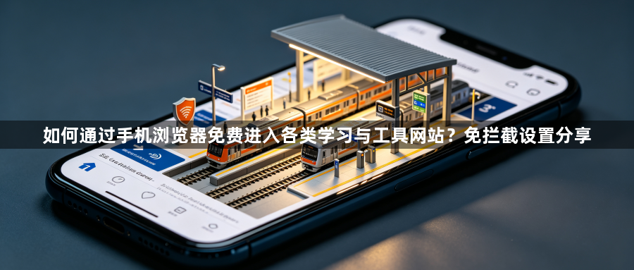 如何通过手机浏览器免费进入各类学习与工具网站？免拦截设置分享1