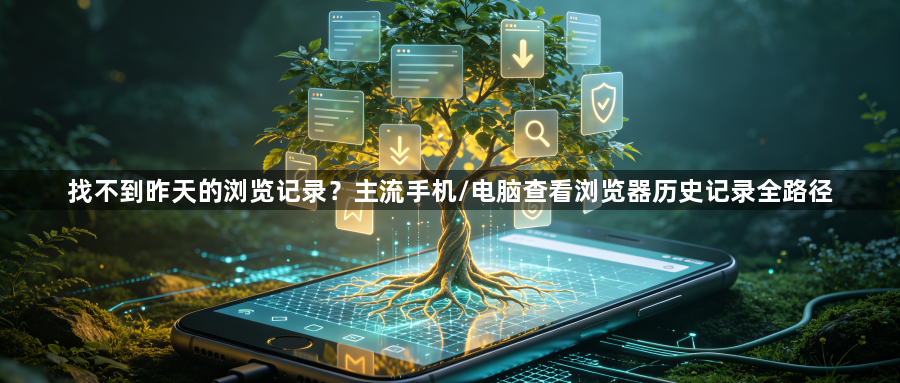 找不到昨天的浏览记录?主流手机/电脑查看浏览器历史记录全路径1