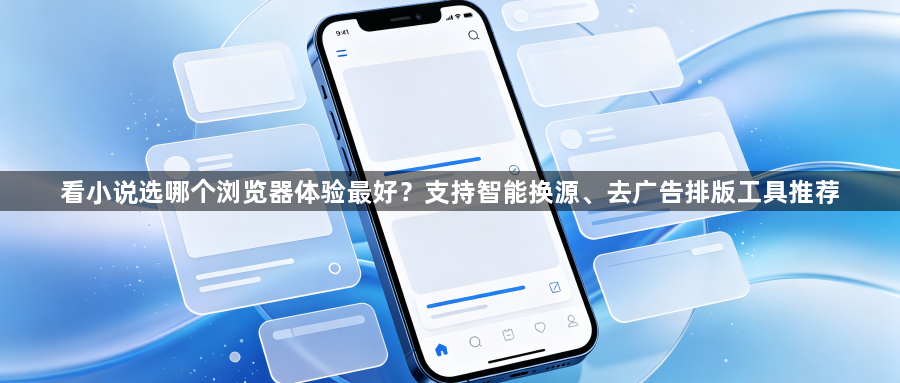 看小说选哪个浏览器体验最好？支持智能换源、去广告排版工具推荐1