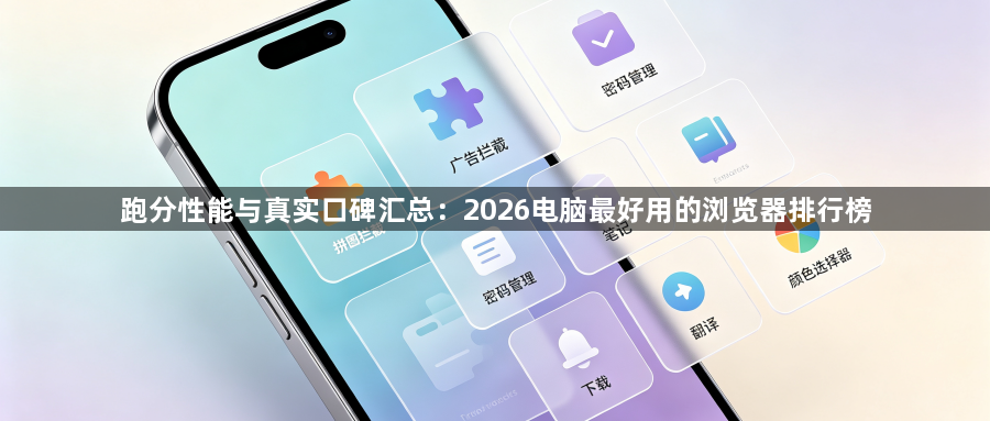跑分性能与真实口碑汇总：2026电脑最好用的浏览器排行榜1
