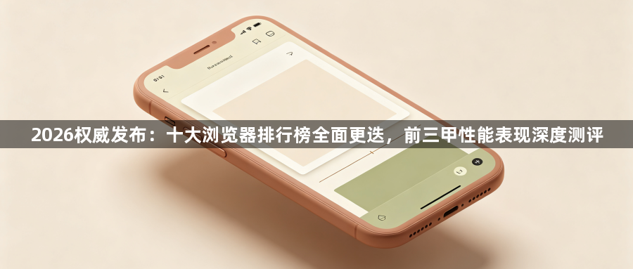 2026权威发布：十大浏览器排行榜全面更迭，前三甲性能表现深度测评1