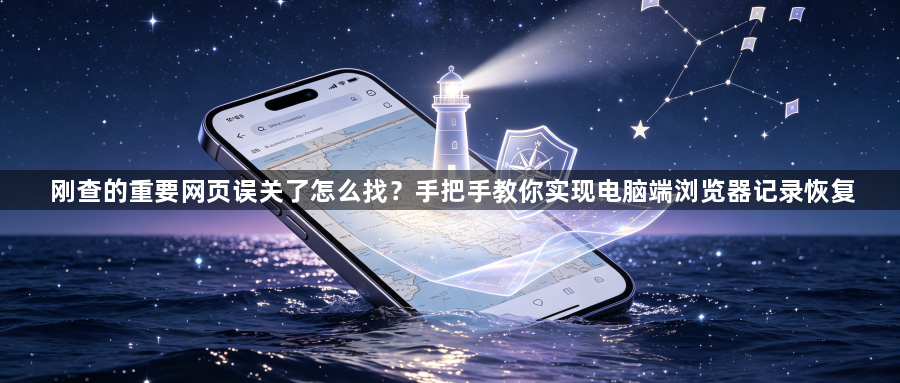 刚查的重要网页误关了怎么找？手把手教你实现电脑端浏览器记录恢复1