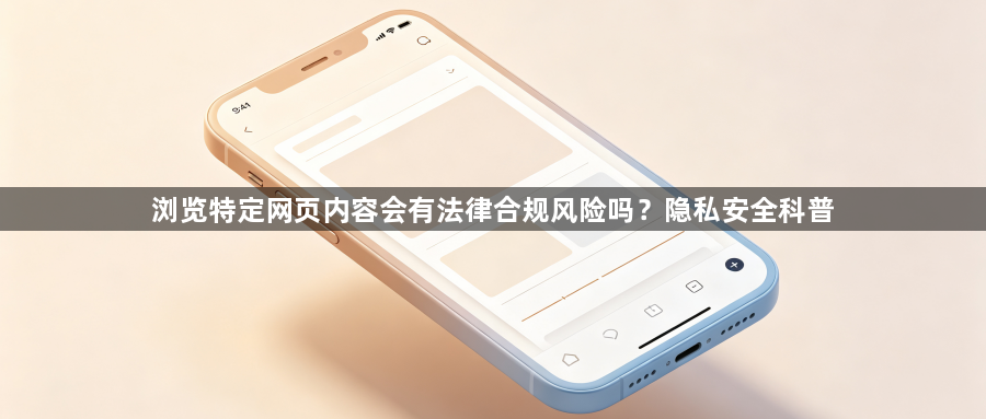 浏览特定网页内容会有法律合规风险吗？隐私安全科普1
