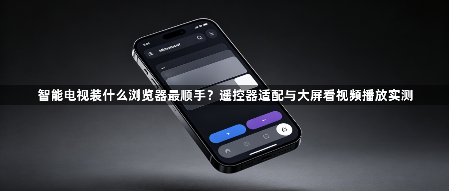 智能电视装什么浏览器最顺手？遥控器适配与大屏看视频播放实测1