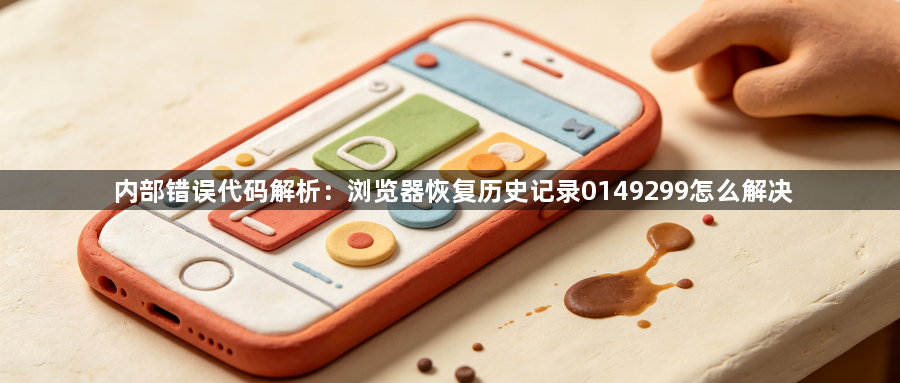 内部错误代码解析：浏览器恢复历史记录0149299怎么解决1