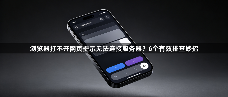 浏览器打不开网页提示无法连接服务器？6个有效排查妙招1