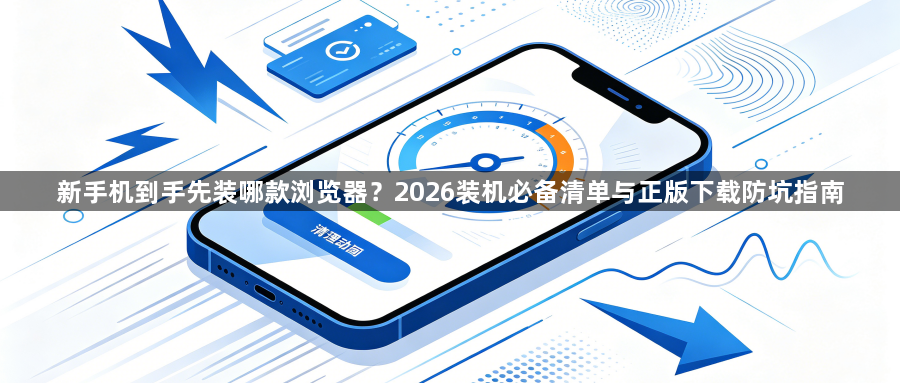 新手机到手先装哪款浏览器？2026装机必备清单与正版下载防坑指南1