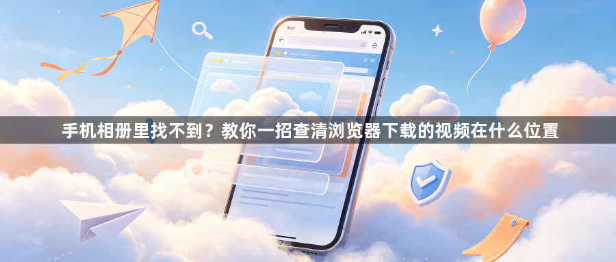 手机相册里找不到?教你一招查清浏览器下载的视频在什么位置1