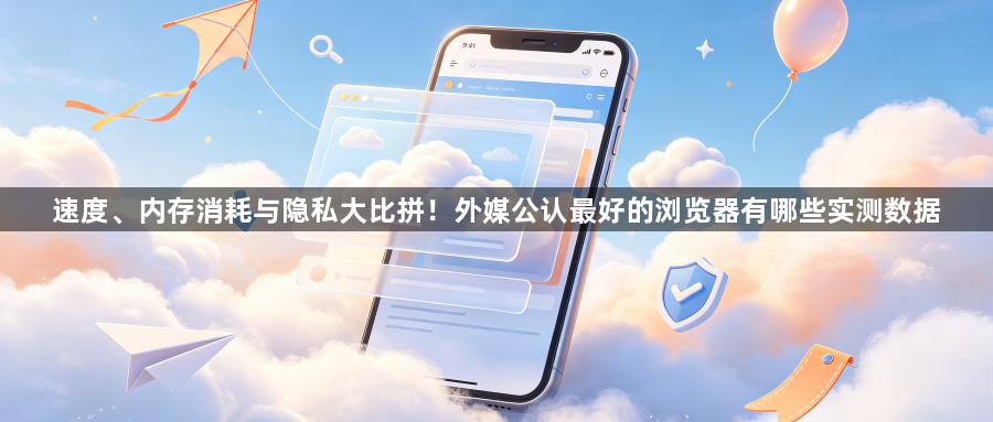 速度、内存消耗与隐私大比拼！外媒公认最好的浏览器有哪些实测数据1