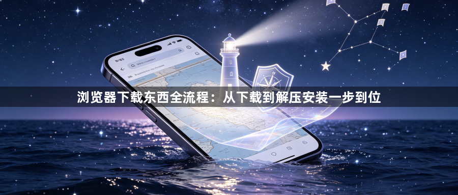 浏览器下载东西全流程：从下载到解压安装一步到位1